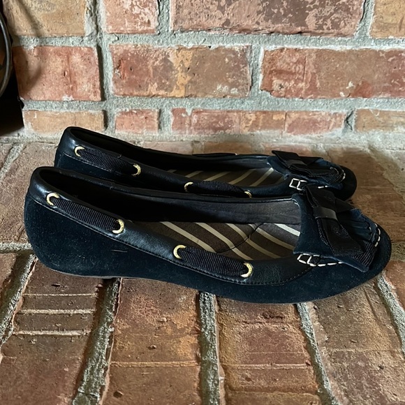 Sperry Top-Sider Brynn Black Suede Flats - Picture 2 of 8